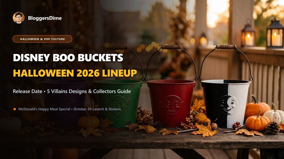 New Disney McDonald's Boo Buckets Halloween 2026 Lineup Editorial Banner