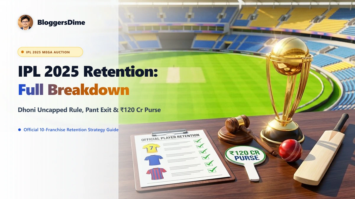 IPL 2025 Retention List and Mega Auction Editorial Hero Banner