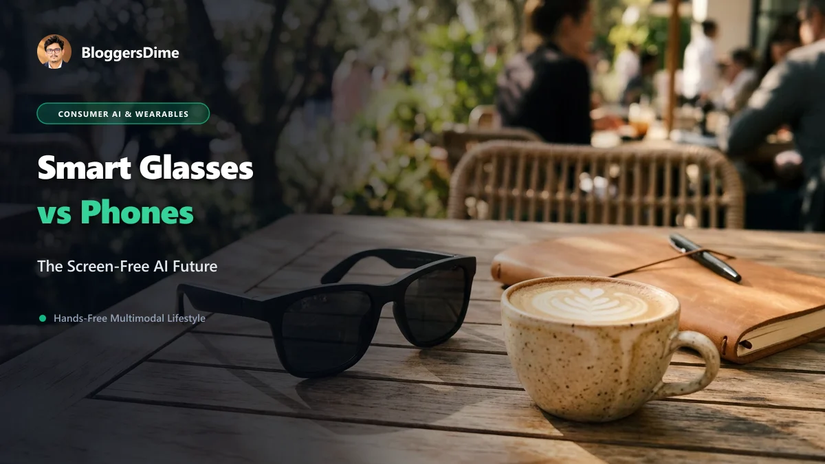 Meta Ray-Ban Smart Glasses on Cafe Table with Coffee