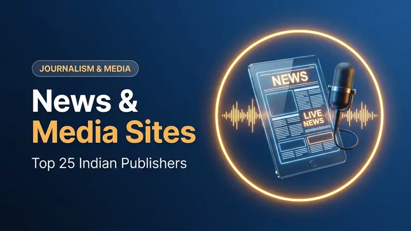 Top 25 News and Media Publisher Websites in India, 2023