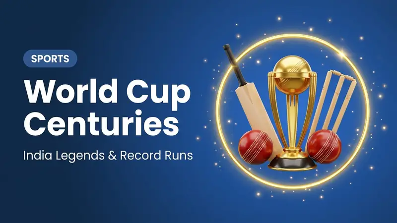 ODI World Cup: तेंदुलकर, रोहित, गांगुली, धवन, द्रविड़, सहवाग, कोहली – एकदिवसीय विश्व कप में कई शतक।