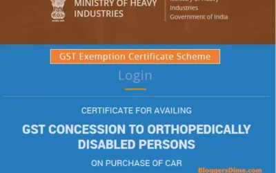 GST Concession For Physical Handicapped:कार खरीदने पर विकलांगों के लिए जीएसटी रियायत: भारी उद्योग मंत्रालय, 2023/24